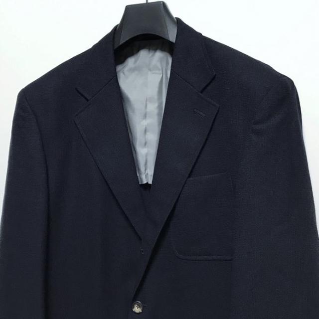 VAN Jacket(ヴァンヂャケット)の春秋向 VAN JAC 段返り3釦 紺ブレザー テーラードジャケット LL メンズのジャケット/アウター(テーラードジャケット)の商品写真