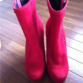 トップショップ(TOPSHOP)の更に値下げ‼美品‼レッドブーツ★(ブーツ)