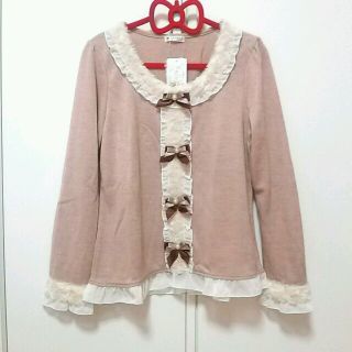 アクシーズファム(axes femme)のタグ付新品♡リボン重ねクラシックPO(ニット/セーター)