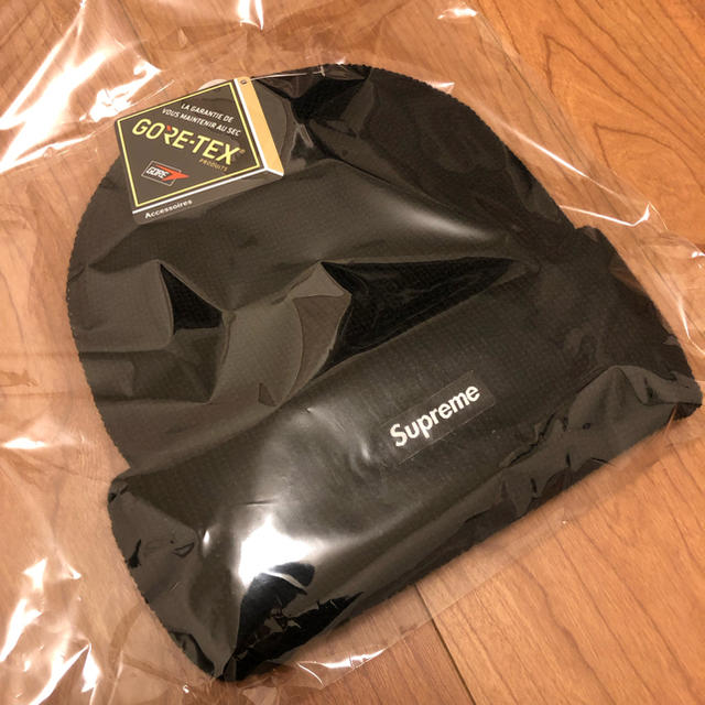 送料込 黒 Supreme GORE-TEX Beanie boxlogo帽子