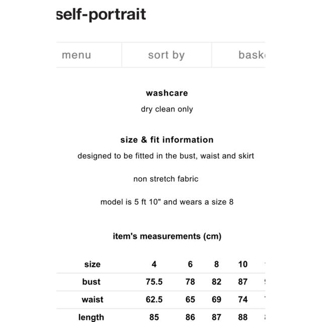 SELF PORTRAIT(セルフポートレイト)の新作 self portrait ドレス レディースのワンピース(ミニワンピース)の商品写真