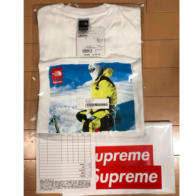 送料込Supreme The North Face Photo Tee 白