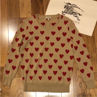 バーバリー(BURBERRY)の美品 バーバリー  ハート柄 ニット(ニット/セーター)