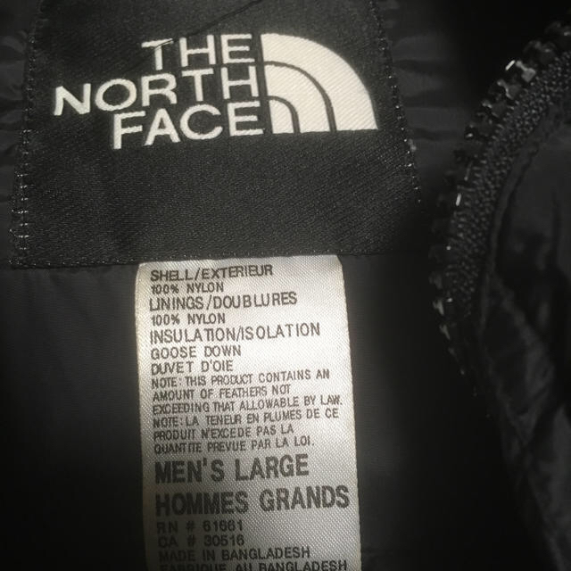 THE NORTH FACE(ザノースフェイス)のノースフェイスヌプシ。黒。とても美品。 L。700フィル。ストウポケット。 メンズのジャケット/アウター(ダウンジャケット)の商品写真