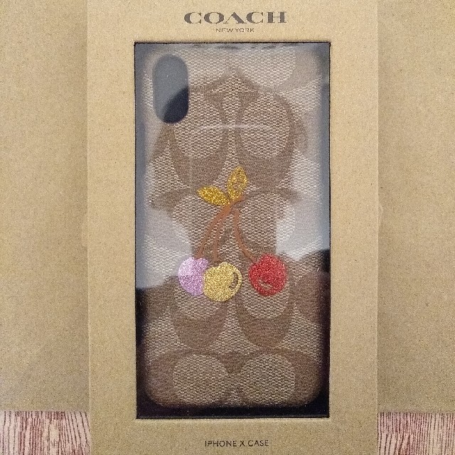 ☆新品☆ COACH アイフォンケース iphone X コーチ チェリー - iPhone ...