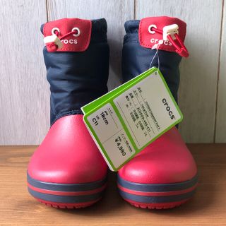 クロックス(crocs)の★新品正規品★クロックス ロッジポイント ウインター・スノーブーツ 18cm(ブーツ)