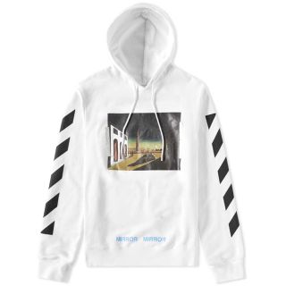 オフホワイト(OFF-WHITE)のoff-white diag silver chirico hoodie (パーカー)