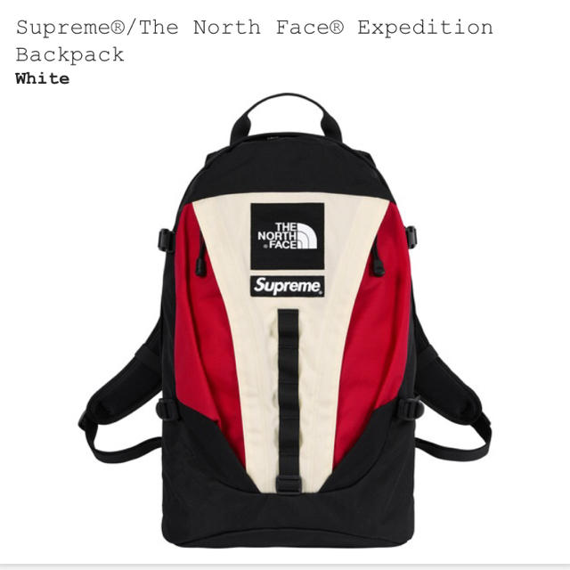 18aw Supreme × The North Face Backpack 白
