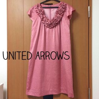 ユナイテッドアローズ(UNITED ARROWS)のUNITED ARROWS♡ピンクドレス(その他ドレス)