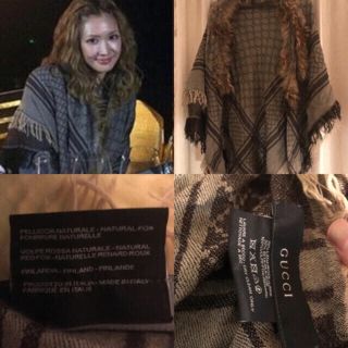 グッチ(Gucci)のGUCCIグッチファーストールフォックス紗栄子愛用人気完売確実正規品(ストール/パシュミナ)