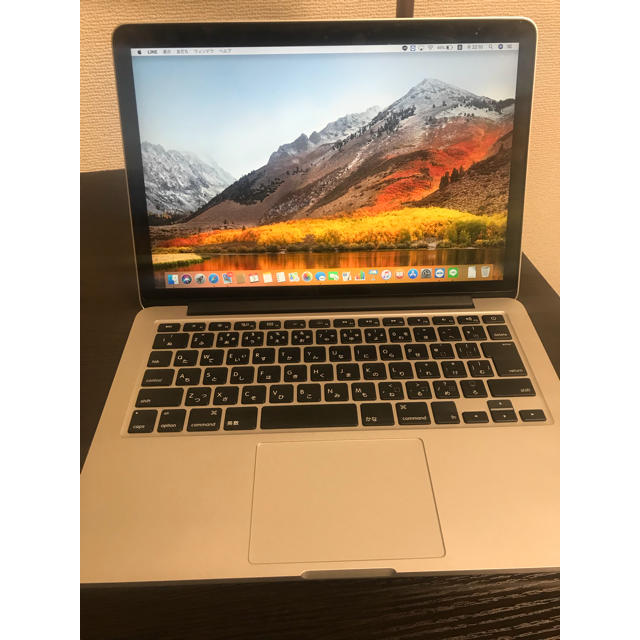 値下げ　MacBook Book Pro Retina 13インチネイビーキーボードカバー付き