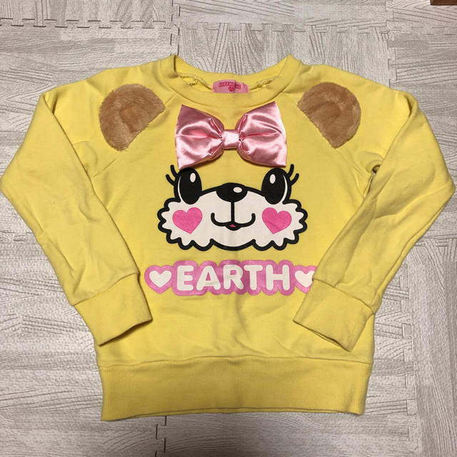 EARTHMAGIC(アースマジック)のアースマジック マフィちゃんトレーナー キッズ/ベビー/マタニティのキッズ服女の子用(90cm~)(Tシャツ/カットソー)の商品写真