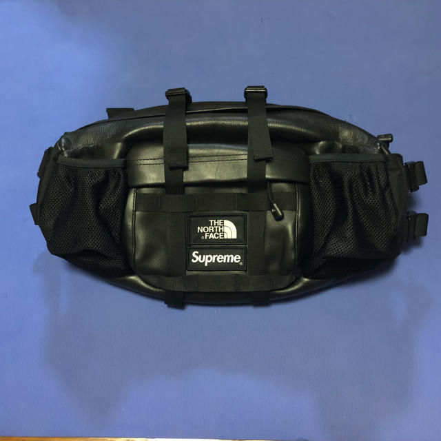 最安 Supreme TNF Waist Bag レザー ウエスト バッグ