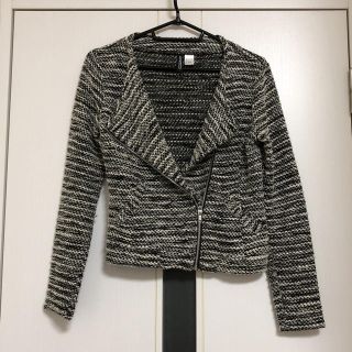 エイチアンドエム(H&M)のツイード ライダース♡(ライダースジャケット)