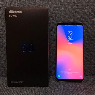 サムスン(SAMSUNG)のGalaxy S8 オーキッドグレー docomo SIMフリー ロック解除済 (スマートフォン本体)