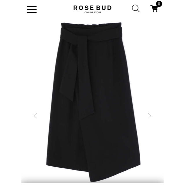 ROSE BUD(ローズバッド)のリボンベルトラップスカート レディースのスカート(ロングスカート)の商品写真