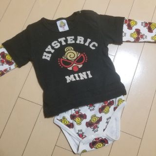 ヒステリックミニ(HYSTERIC MINI)のヒスミニ 重ね着風ロンパ70センチ(ロンパース)