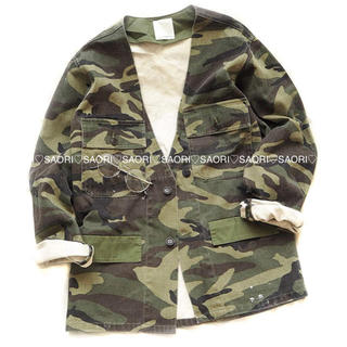 トゥデイフル(TODAYFUL)のTODAYFUL【未使用に近い】Collarless Military JK(ミリタリージャケット)