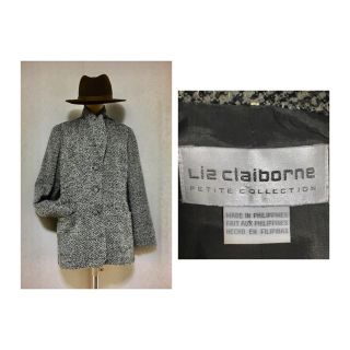 ロキエ(Lochie)の80s Liz Claiborne Tweed Wool Jacket ウール(テーラードジャケット)