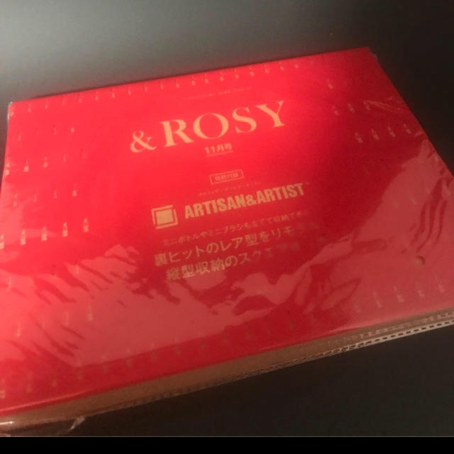 Artisan&Artist(アルティザンアンドアーティスト)の&ROSY 11月号付録 アルティザン・アンド・アーティスト　スクエアポーチ レディースのファッション小物(ポーチ)の商品写真