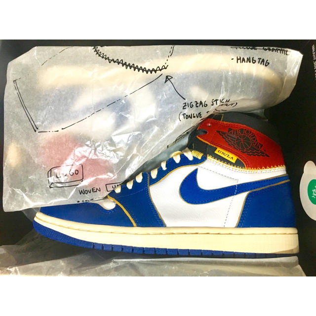 NIKE(ナイキ)のUNION x NIKE AIR JORDAN 1 RETRO HI NRG  メンズの靴/シューズ(スニーカー)の商品写真