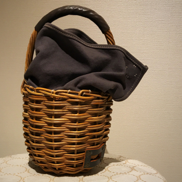 【値下げ】ebagos ミニバーキン grey レディースのバッグ(かごバッグ/ストローバッグ)の商品写真