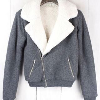 アバクロンビーアンドフィッチ(Abercrombie&Fitch)の最終値下げ！！アバクロ ライダース型 ボアジャケット♡(ライダースジャケット)