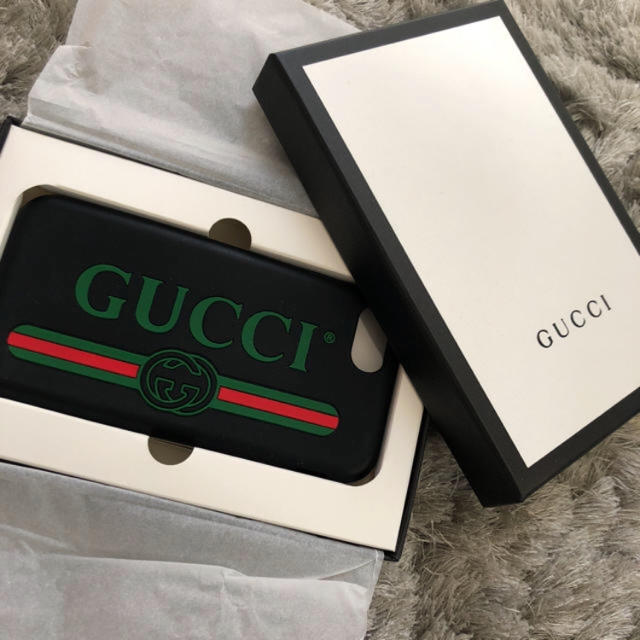 Gucci - グッチ スマホケース シリコン ブラック iPhoneの通販 by rei's shop｜グッチならラクマ