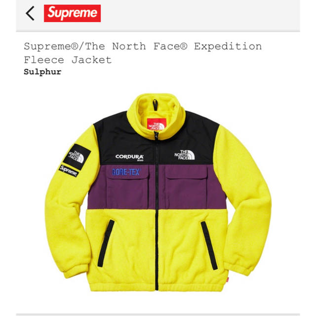 Supreme - supreme northface fleece jacket