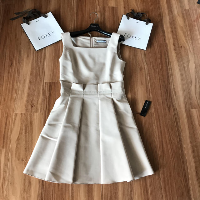 フラワーB ブルーグレイ ♡極美品♡フォクシー Little Roots Dress