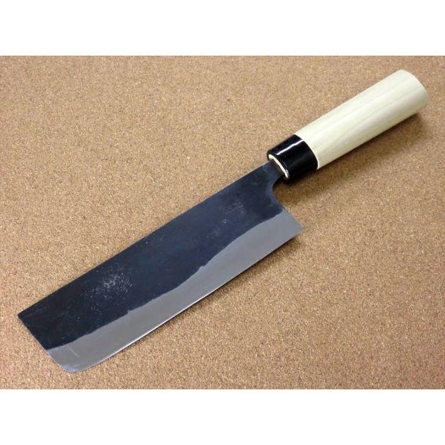 関の刃物 菜切り包丁 160mm 黒打 青紙2号 軟鉄 野菜切り 両刃の通販 by ねねち's shop｜ラクマ