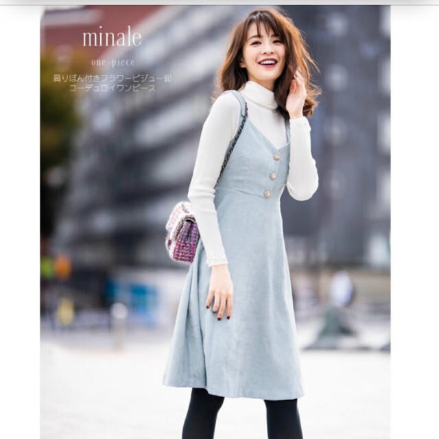 tocco(トッコ)のtocco closet♡コーデュロイワンピース レディースのワンピース(ひざ丈ワンピース)の商品写真