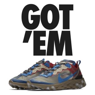 ナイキ(NIKE)のリアクトエレメント 87REACT ELEMENT 87 UNDERCOVER(スニーカー)