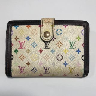 ルイヴィトン(LOUIS VUITTON)の★ ルイヴィトンマルチカラー がま口二つ折り財布 TH0065 ★(財布)