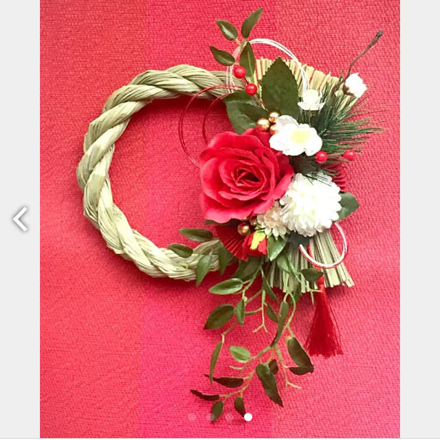 薔薇のお正月飾り しめ飾り フラワーリースの通販 By Yumirin S Shop ラクマ