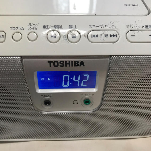 東芝(トウシバ)の東芝・CDラジカセ！キュートビート！ＴＹ-ＣＲ１１！ スマホ/家電/カメラのオーディオ機器(ラジオ)の商品写真