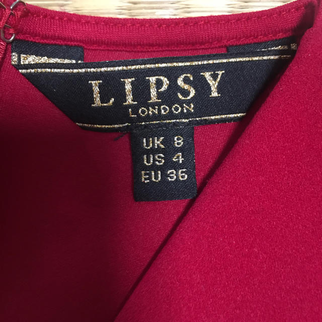 Lipsy(リプシー)のリプシー    レッドドレス レディースのワンピース(ひざ丈ワンピース)の商品写真