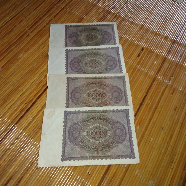 信頼 旧紙幣 ドイツ 5レンテンマルク 10枚 外国 2 旧貨幣/金貨/銀貨