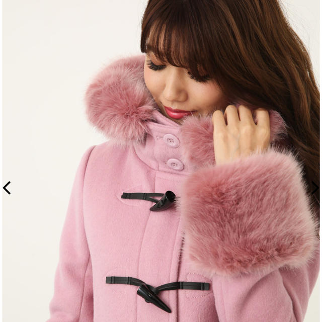 Faux Fur SLV WoolショートダッフルCT