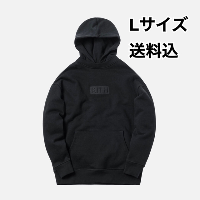 送料込 L 黒 KITH LOGO WILLIAMS II HOODIEトップス