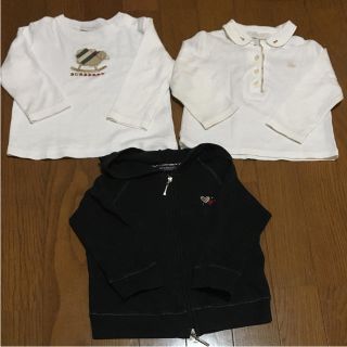 バーバリー(BURBERRY)のまちゃ様 ちょっと訳ありバーバリー三点セット 80(Tシャツ/カットソー)