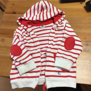 プチバトー(PETIT BATEAU)のプチバトー パーカー 18m(カーディガン/ボレロ)