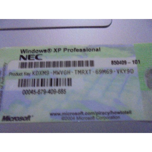 NEC(エヌイーシー)のXP パソコン  値下げしました スマホ/家電/カメラのPC/タブレット(ノートPC)の商品写真
