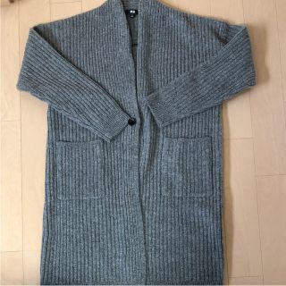 ユニクロ(UNIQLO)のUNIQLO ウールリブニットコート(ニットコート)