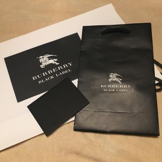 バーバリーブラックレーベル(BURBERRY BLACK LABEL)のあんぱんまん様専用 バーバリー 袋 ショップ袋 メッセージカード(ショップ袋)