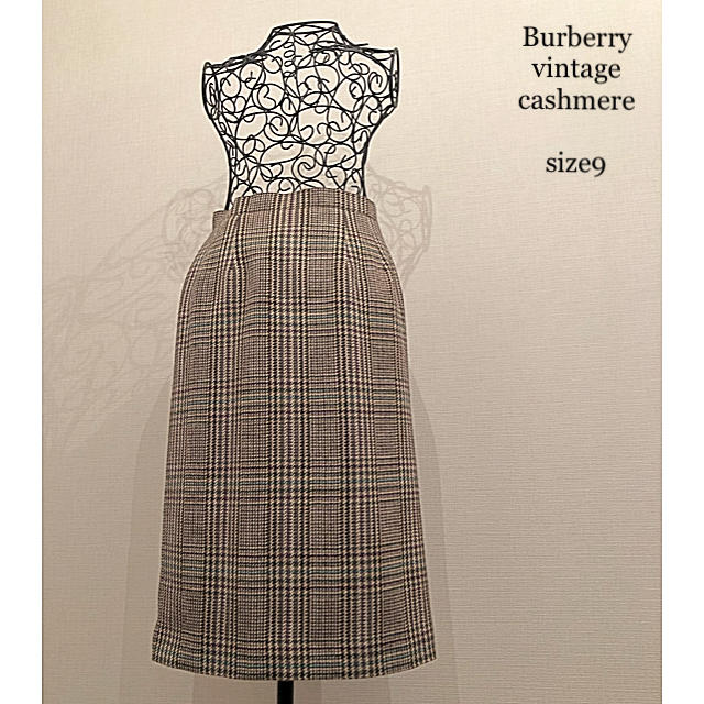 BURBERRY(バーバリー)のBurberry vintage カシミヤ混合 超美品 ロング本格スカート レディースのスカート(ロングスカート)の商品写真