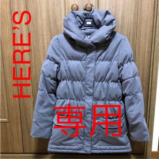 ヒアーズ(HERE'S)のHERE’S☆グレーダウンコートsize L(ダウンコート)