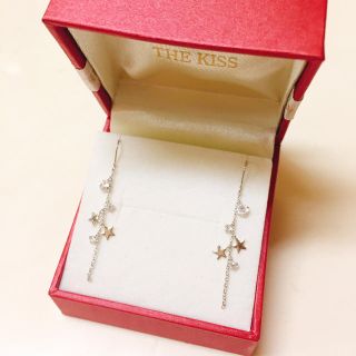 ザキッス(THE KISS)のTHE KISS K10ホワイトゴールド 星ピアス(ピアス)