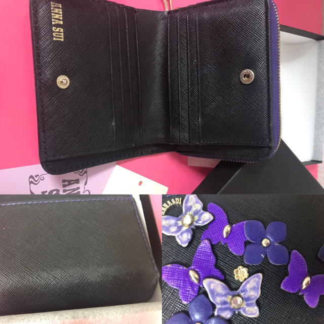 ANNA SUI(アナスイ)の【本革】ANNA SUI 折り財布 レディースのファッション小物(財布)の商品写真