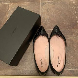 レペット(repetto)のあやこさま専用 レペット ブリジット エナメル ブラック 39.0(バレエシューズ)